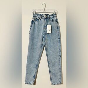 Zara High Rise Women Jeans - Light Blue